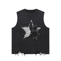 PRAYERS SLEEVELESS FRAYED TEE