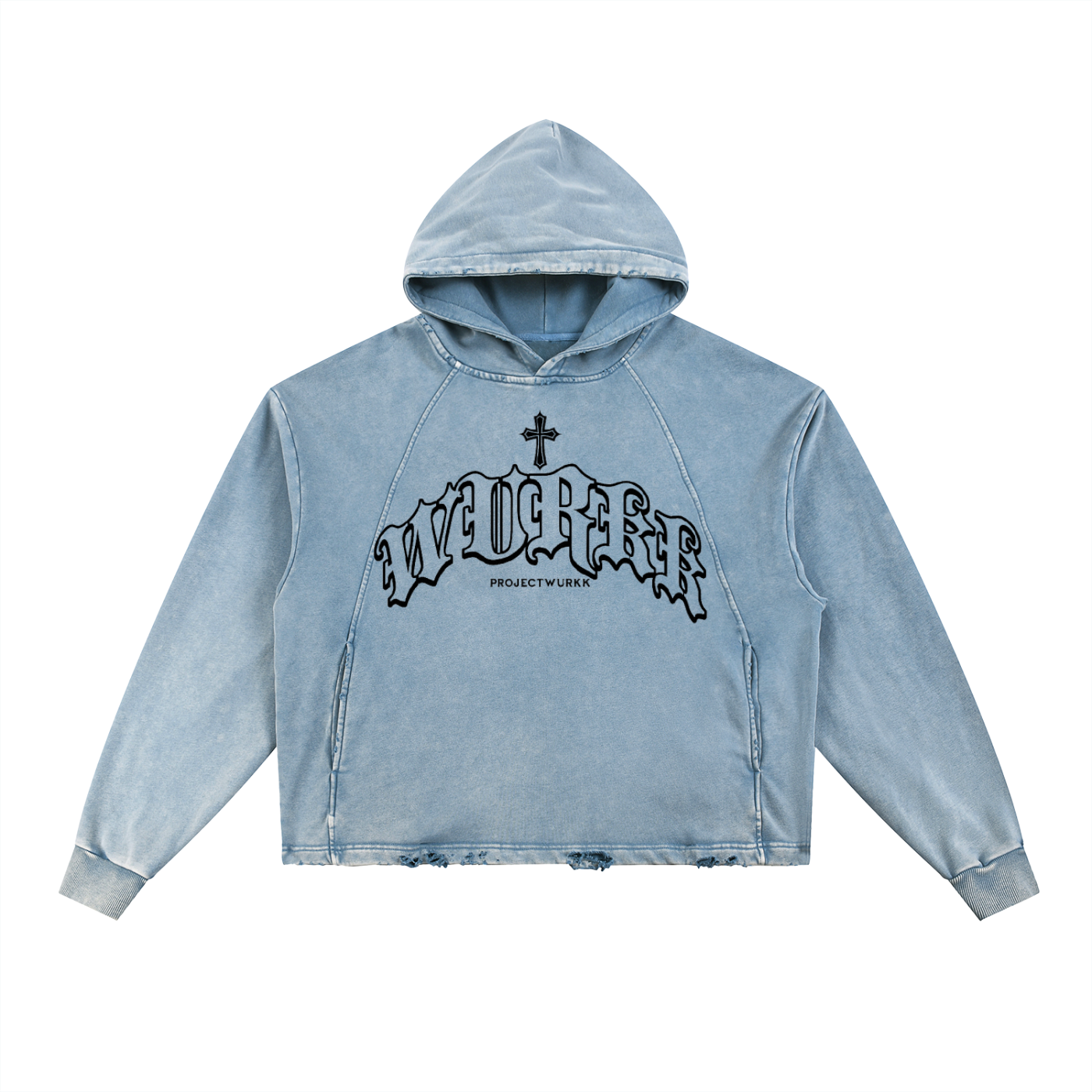 PJW FRAYED HOODIE