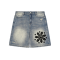 PJW DISTRESSED JORTS