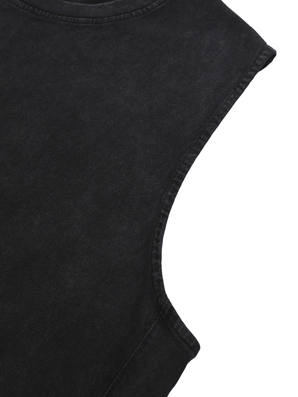PRAYERS SLEEVELESS FRAYED TEE