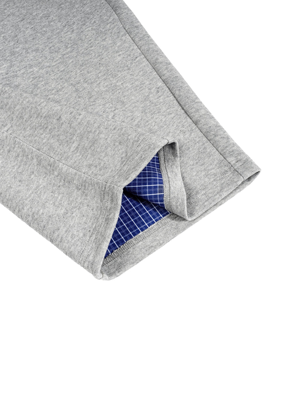 PLAID DOUBLE WAISTED SWEATS