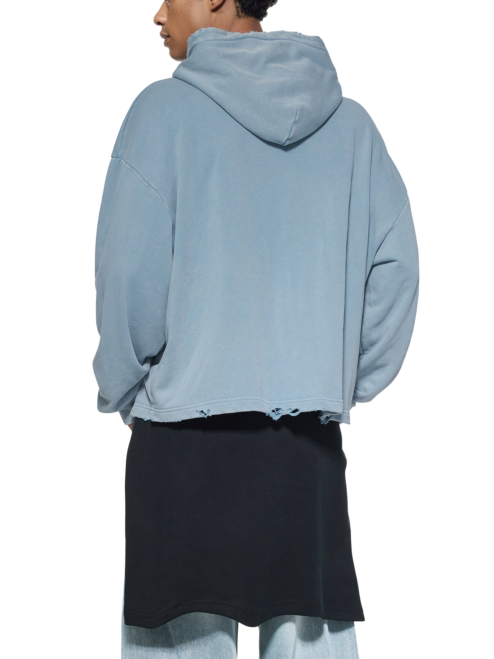 PJW FRAYED HOODIE