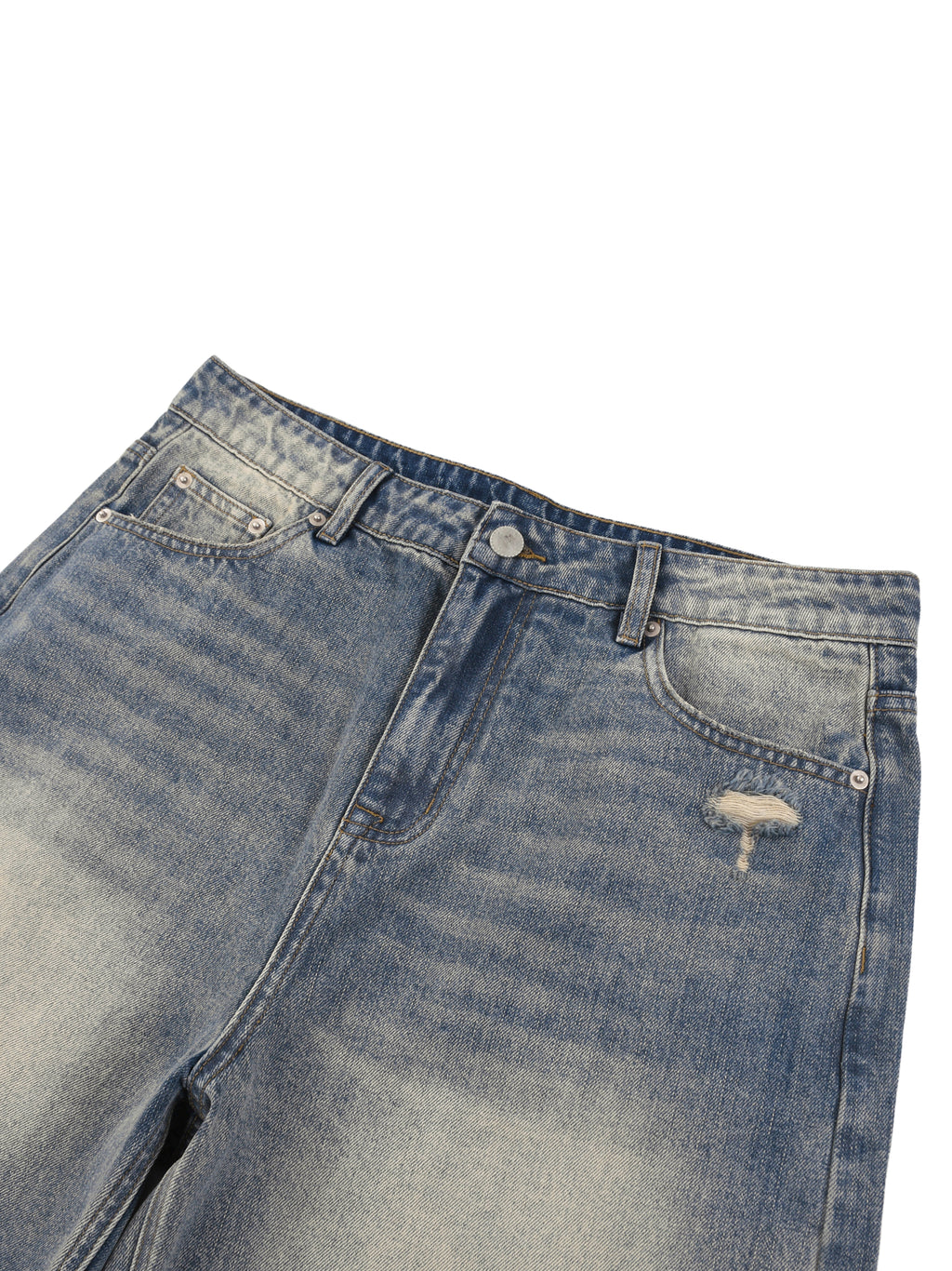 PJW DISTRESSED JORTS