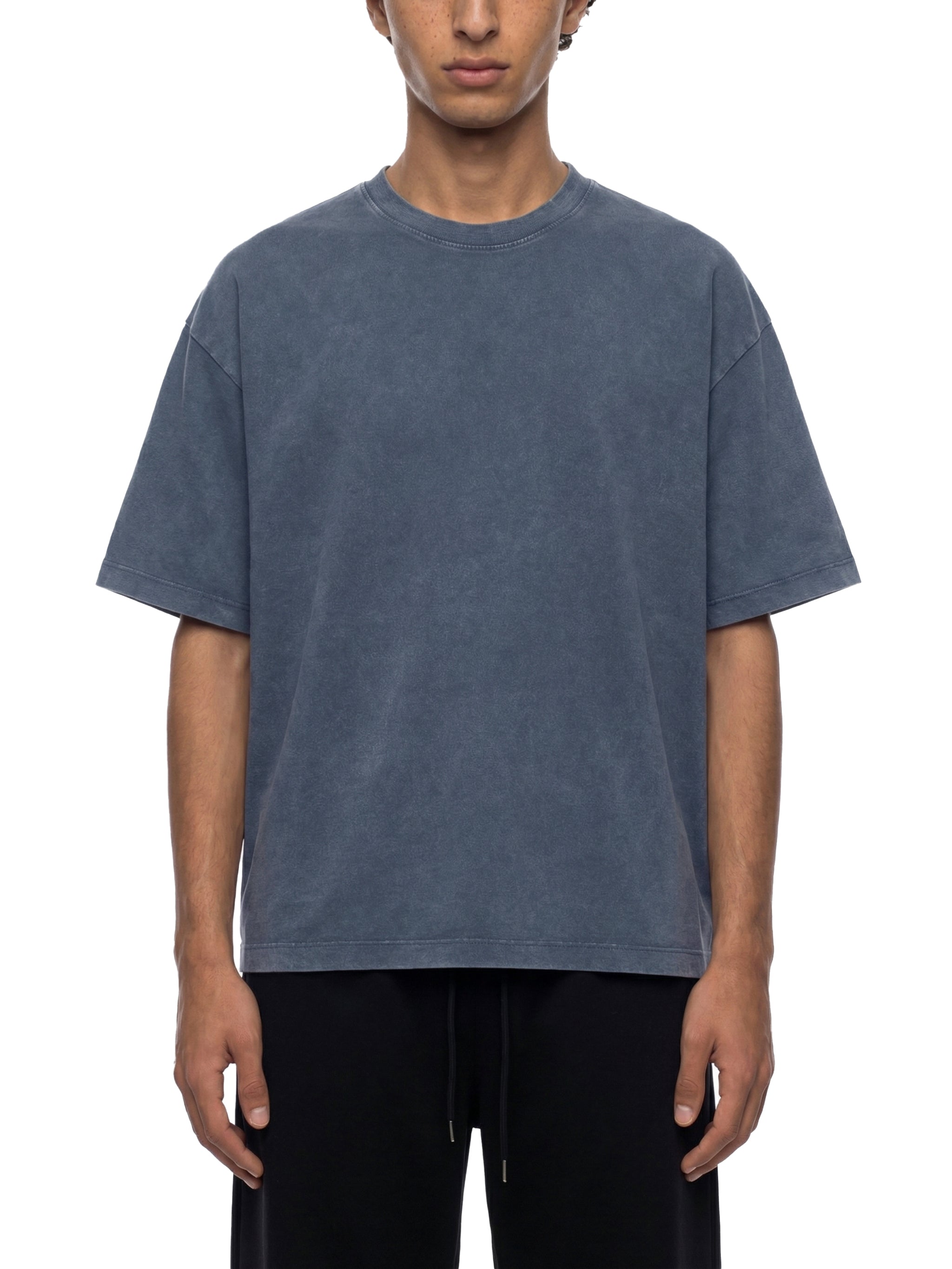 MONEYVISIONZ ACID WASH BOXY TEE