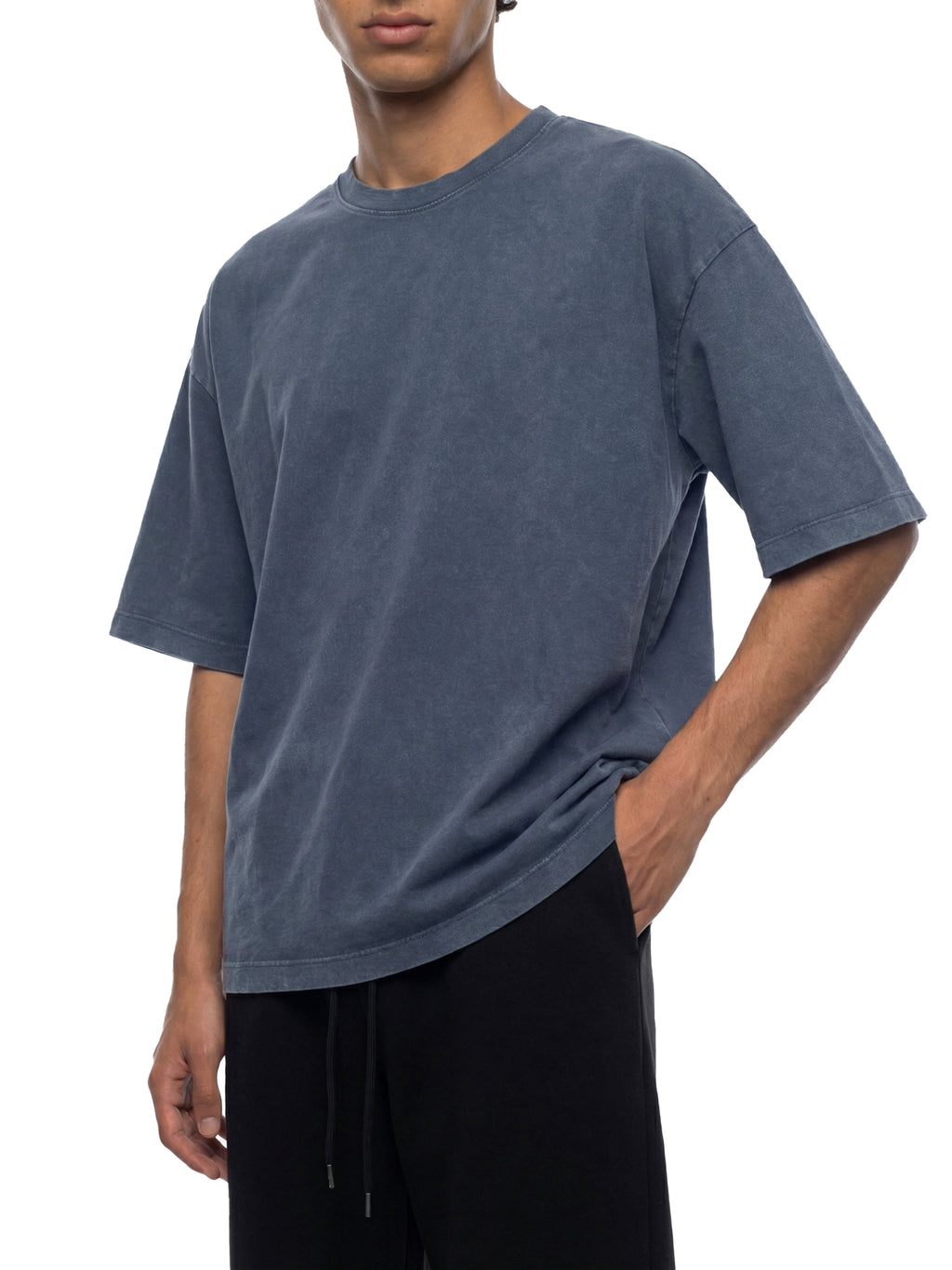 MONEYVISIONZ ACID WASH BOXY TEE