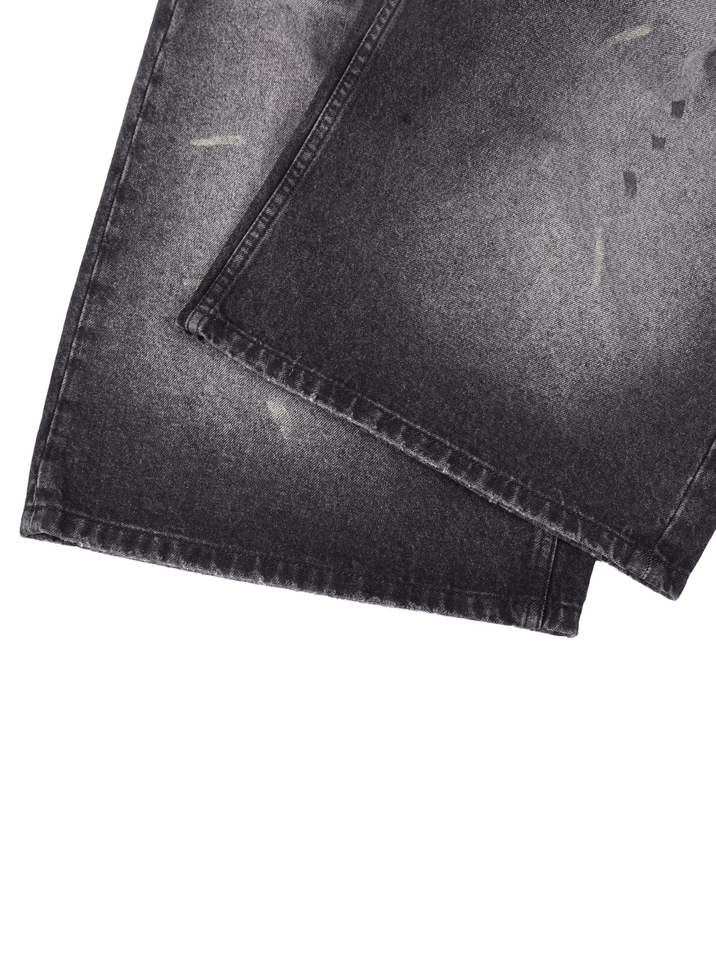 BLACK VINTAGE WASH JORTS