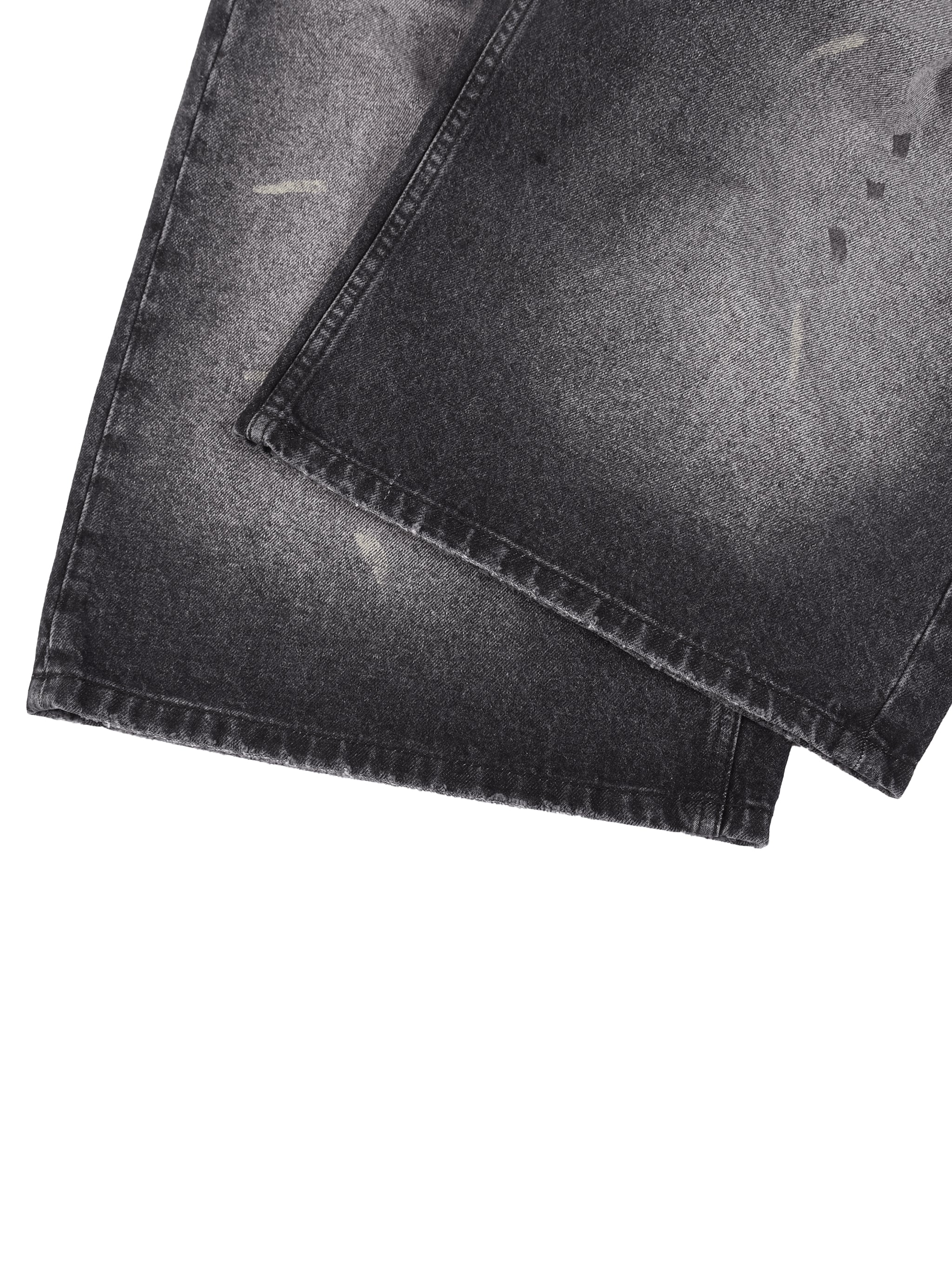 BLACK VINTAGE WASH JORTS