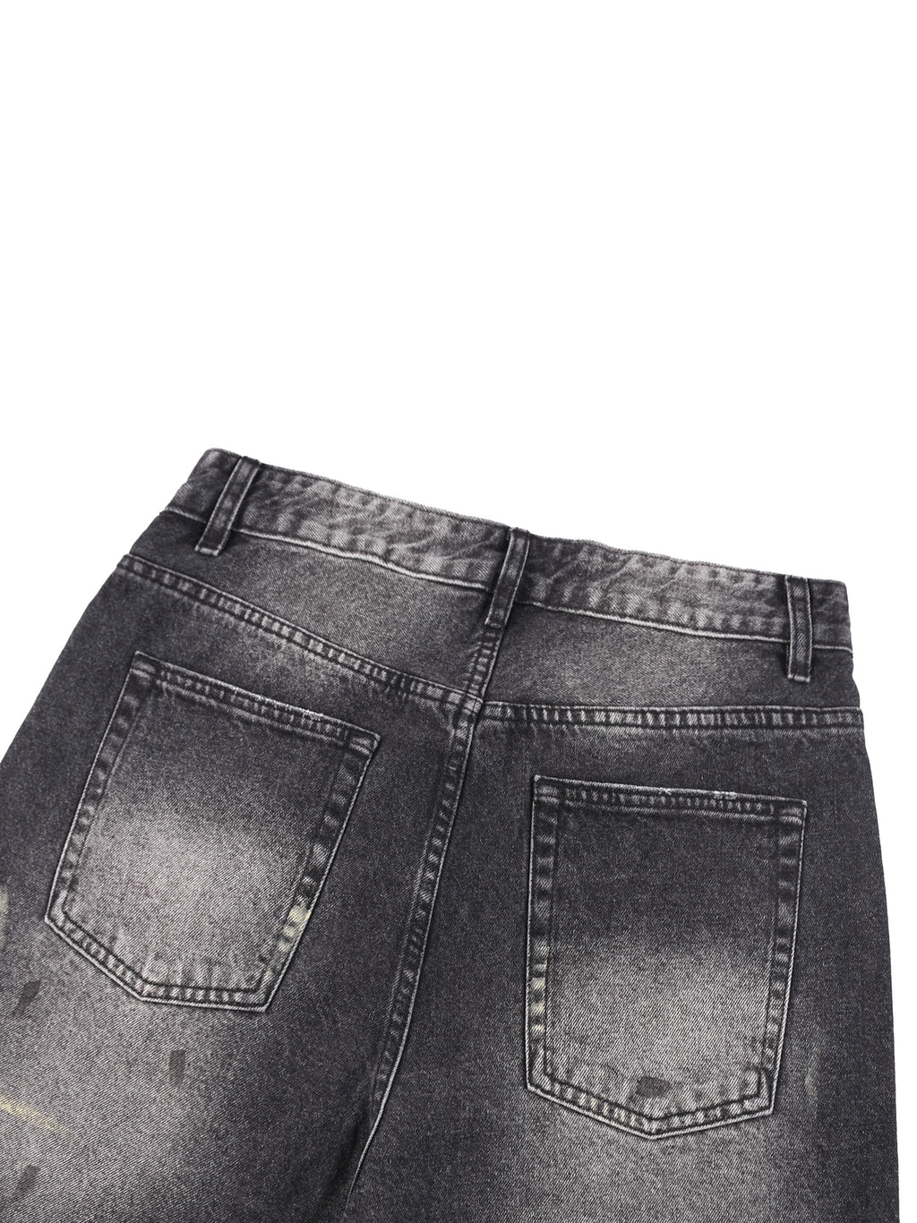 BLACK VINTAGE WASH JORTS