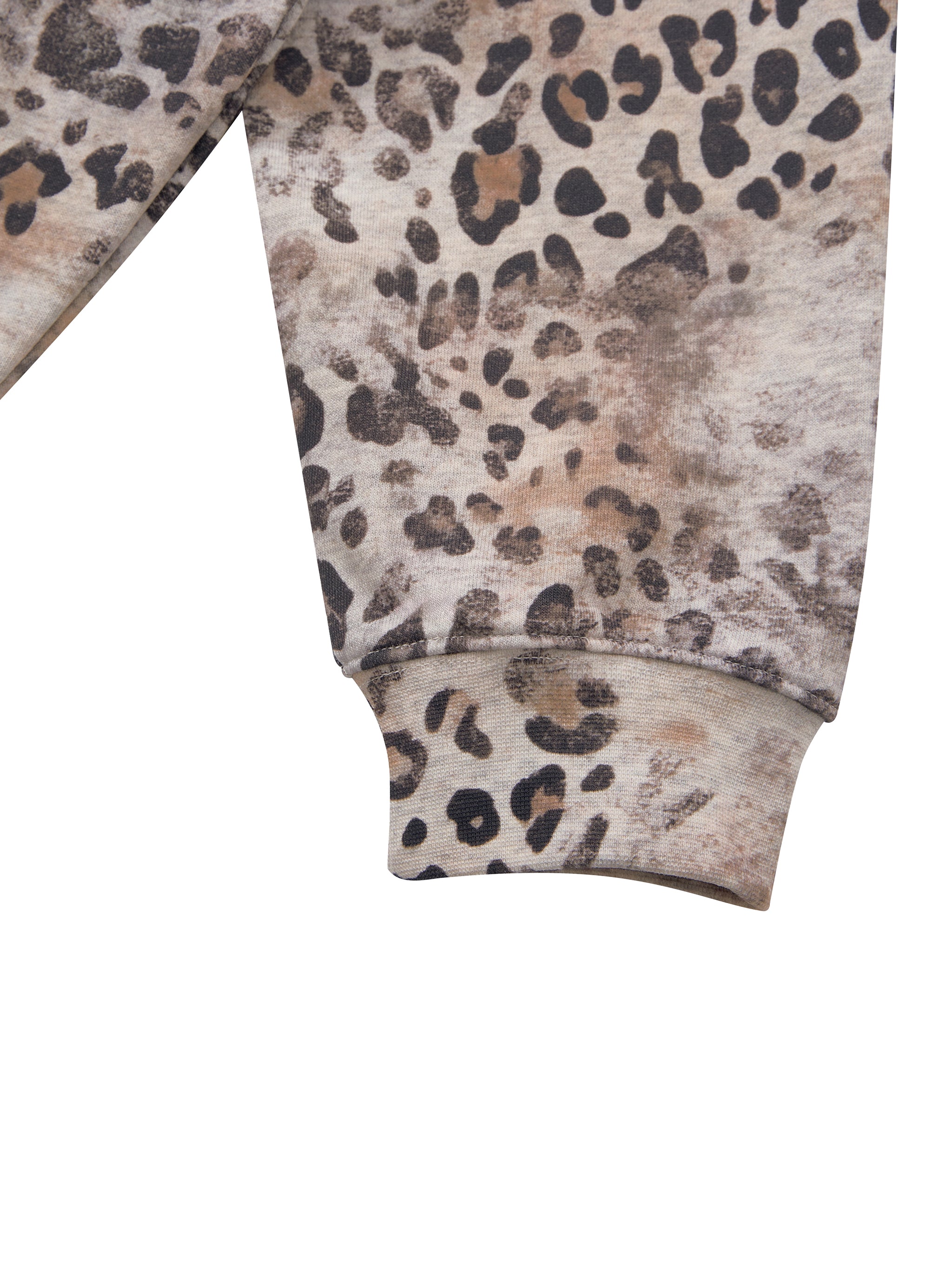 WURKK OR STARVE LEOPARD FULL ZIP